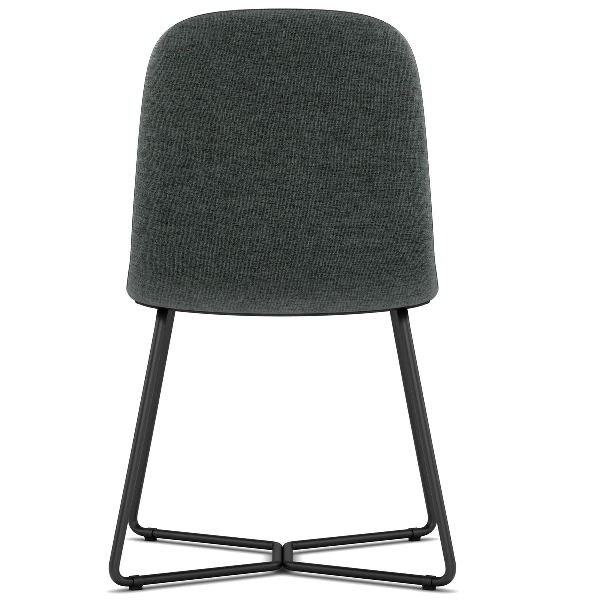 Simpli Home Wilcox Modern Dining Chairs Set of 4 – Charcoal Grey NEW NIB
