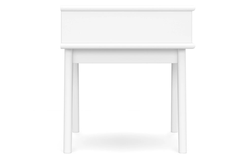 Simpli Home Draper 22" Mid-Century Solid Wood End Table Nightstand NEW NIB