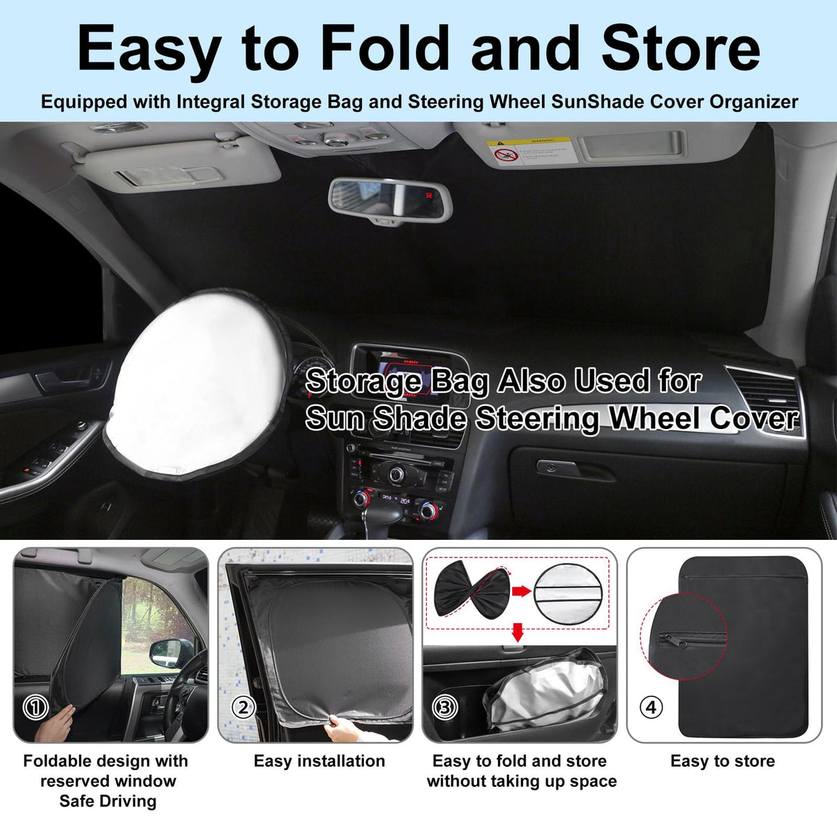 Windshield Sun Shade Custom Fit for 2020-2024 2025 2026 Ford Escape