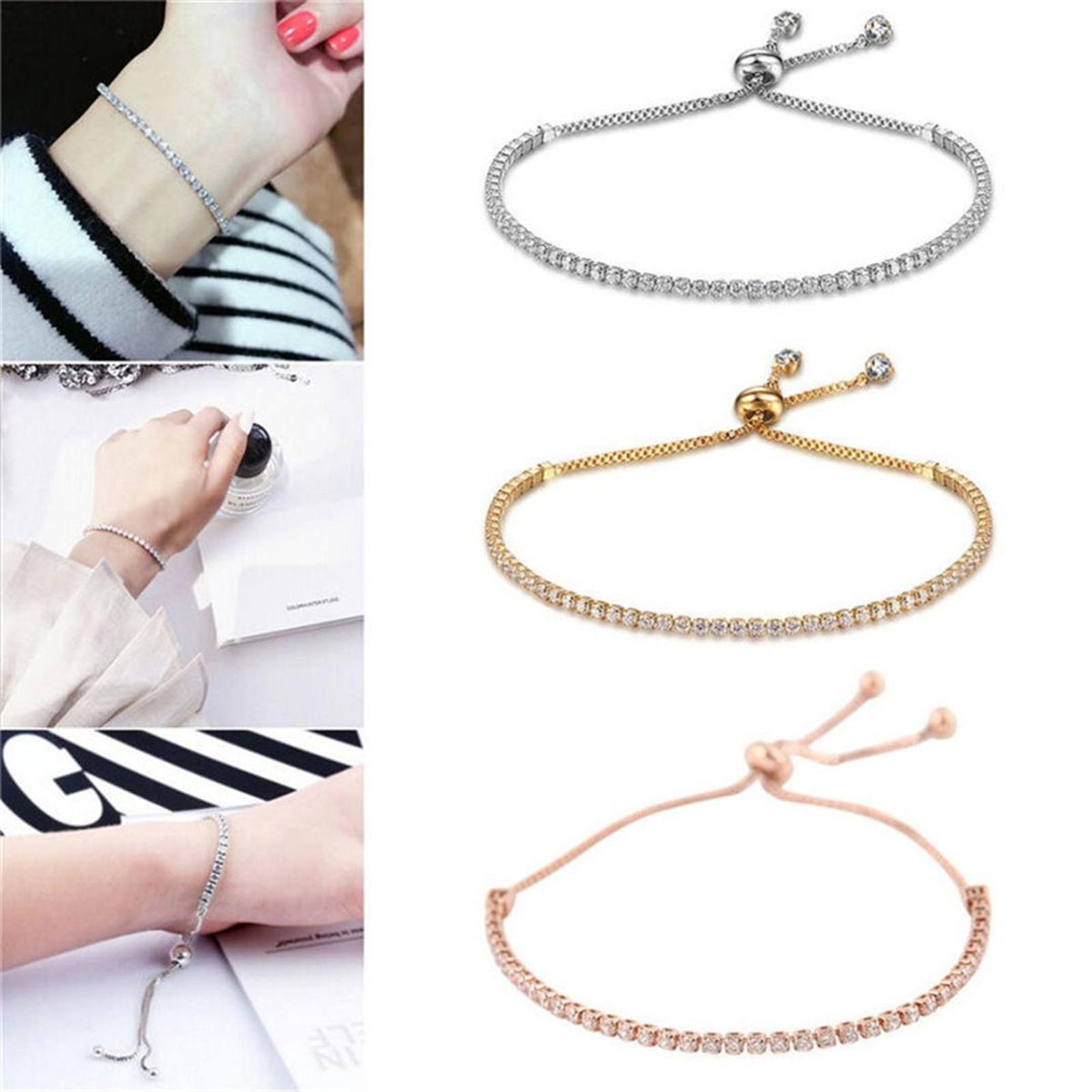Women's Crystal Rhinestone Bracelets