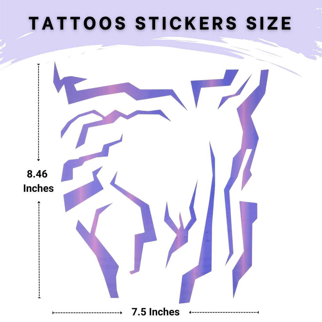 Purple Ombre Temporary Patterns Tattoo (2 PCS)