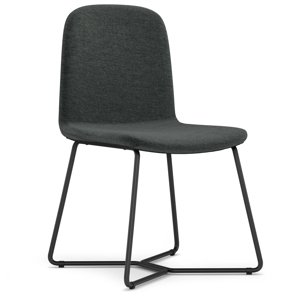 Simpli Home Wilcox Modern Dining Chairs Set of 4 – Charcoal Grey NEW NIB