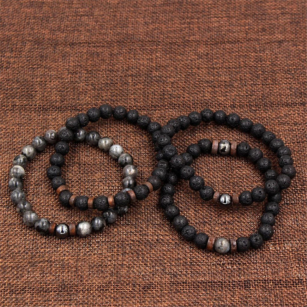 Lava Rock Bead Bracelets