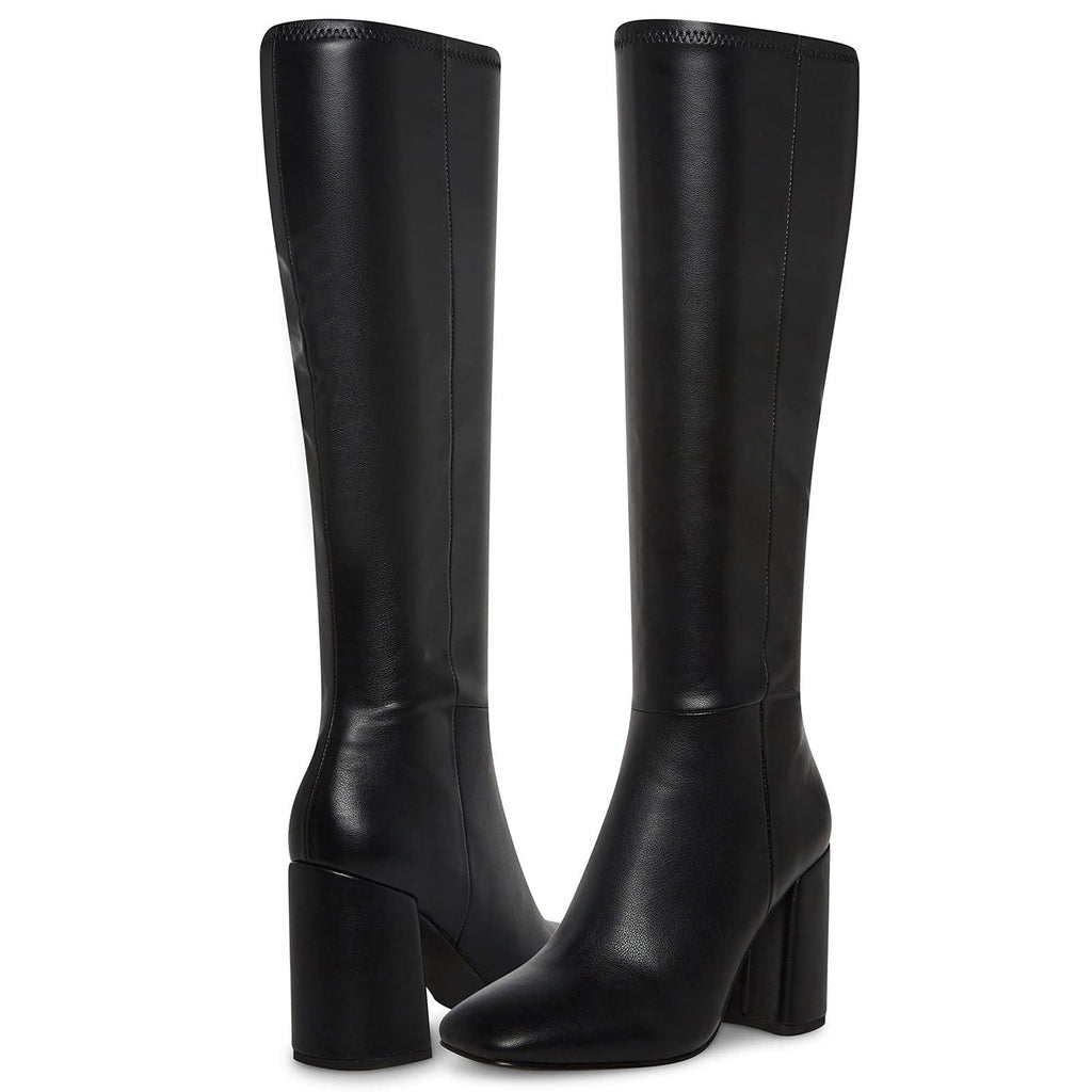 SOVANYOU Black Knee High Boots, 6