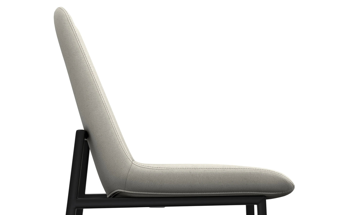 Simpli Home Savannah Dining Chairs Set of 2 – Natural Linen Metal Leg NEW