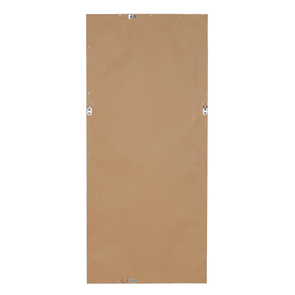 Kate and Laurel Macon Framed Wall Panel Beveled Mirror, 16x36, Rustic White