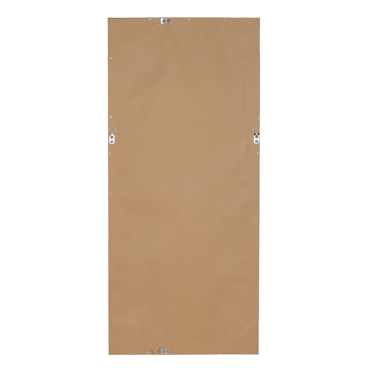 Kate and Laurel Macon Framed Wall Panel Beveled Mirror, 16x36, Rustic White