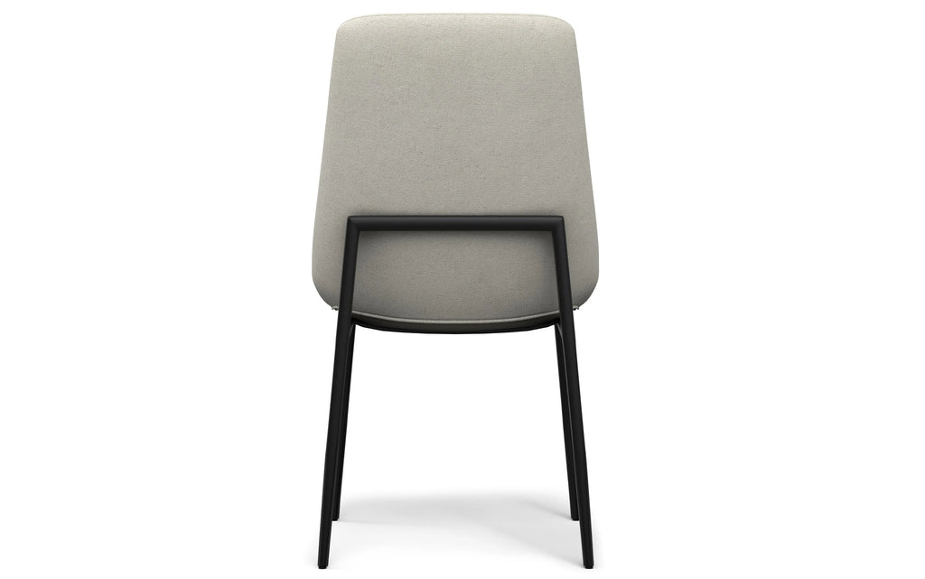 Simpli Home Savannah Dining Chairs Set of 2 – Natural Linen Metal Leg NEW