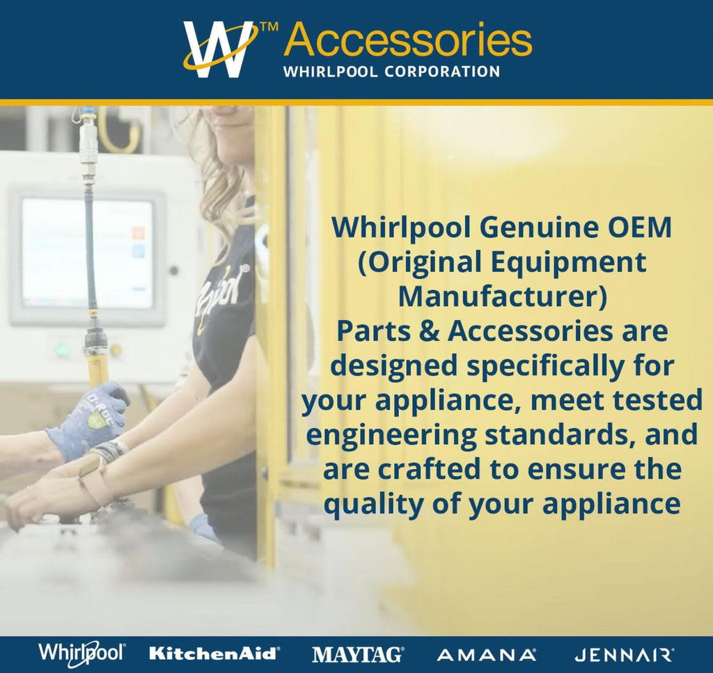 Whirlpool W11451304 Genuine OEM Trim Kit For Microwaves, Stainless Steel