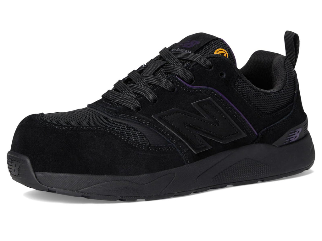 New Balance Elite SD10 Composite Toe Work Shoes, Women's 10, Black/purple