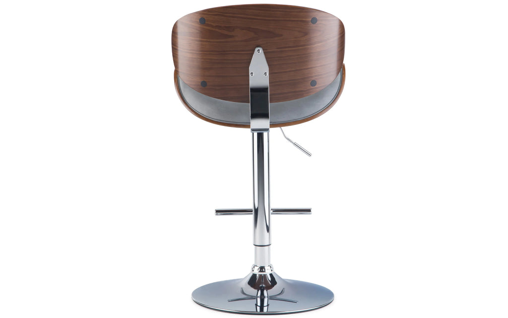 Simpli Home Marana 21" Bentwood Swivel Bar Stool Adj Counter Height NEW NIB