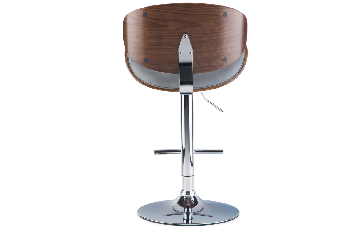 Simpli Home Marana 21" Bentwood Swivel Bar Stool Adj Counter Height NEW NIB