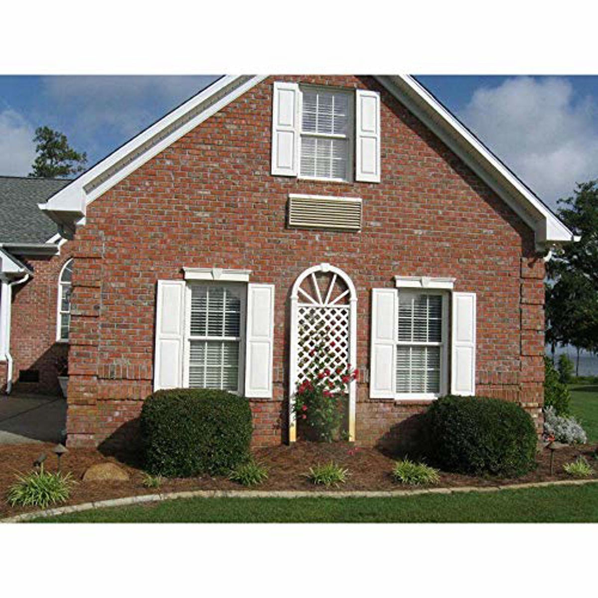 Pair of Ekena Millwork Vinyl Raised Panel Shutters, 14.75"x51", LP2S14X05100PG