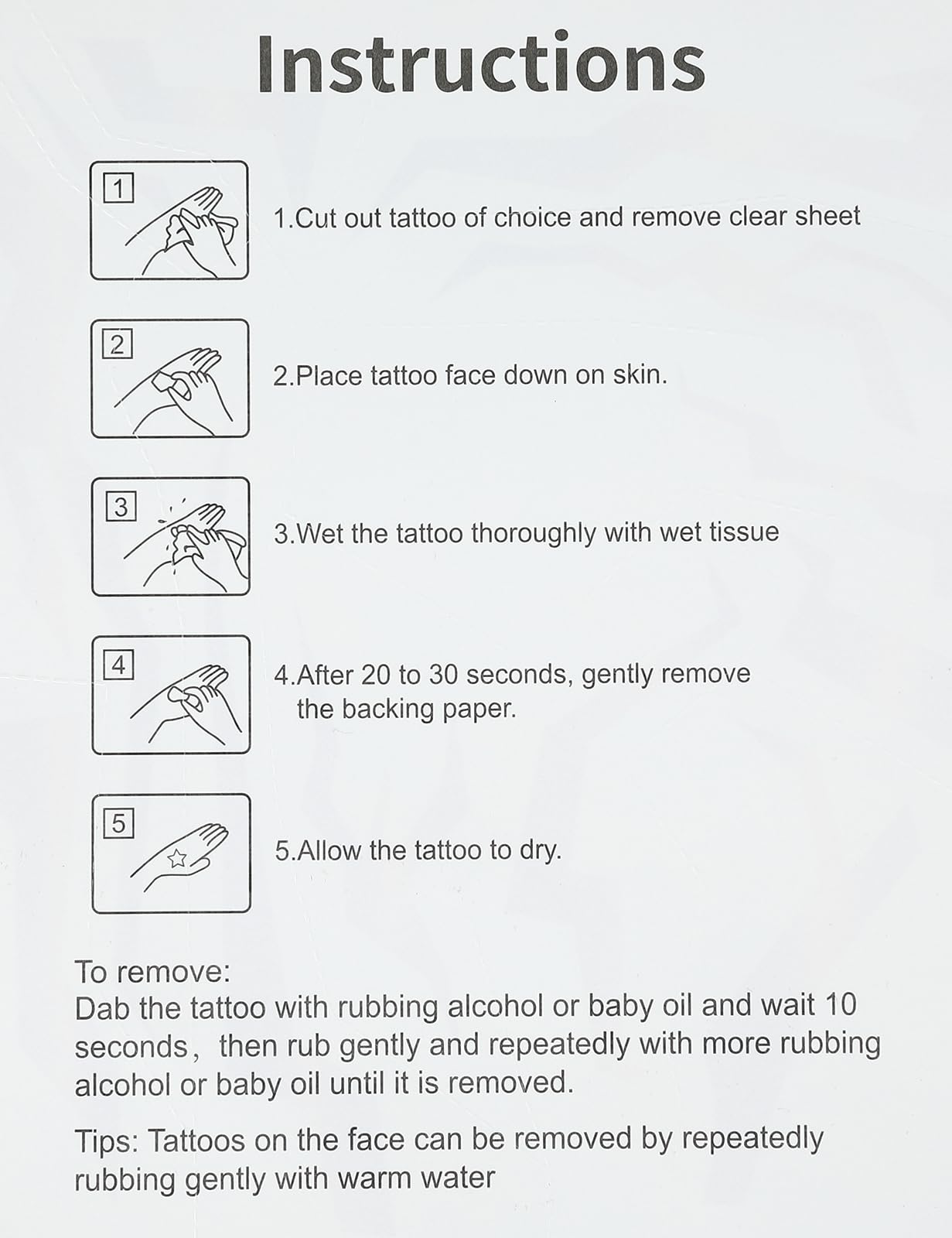 Purple Ombre Temporary Patterns Tattoo (2 PCS)