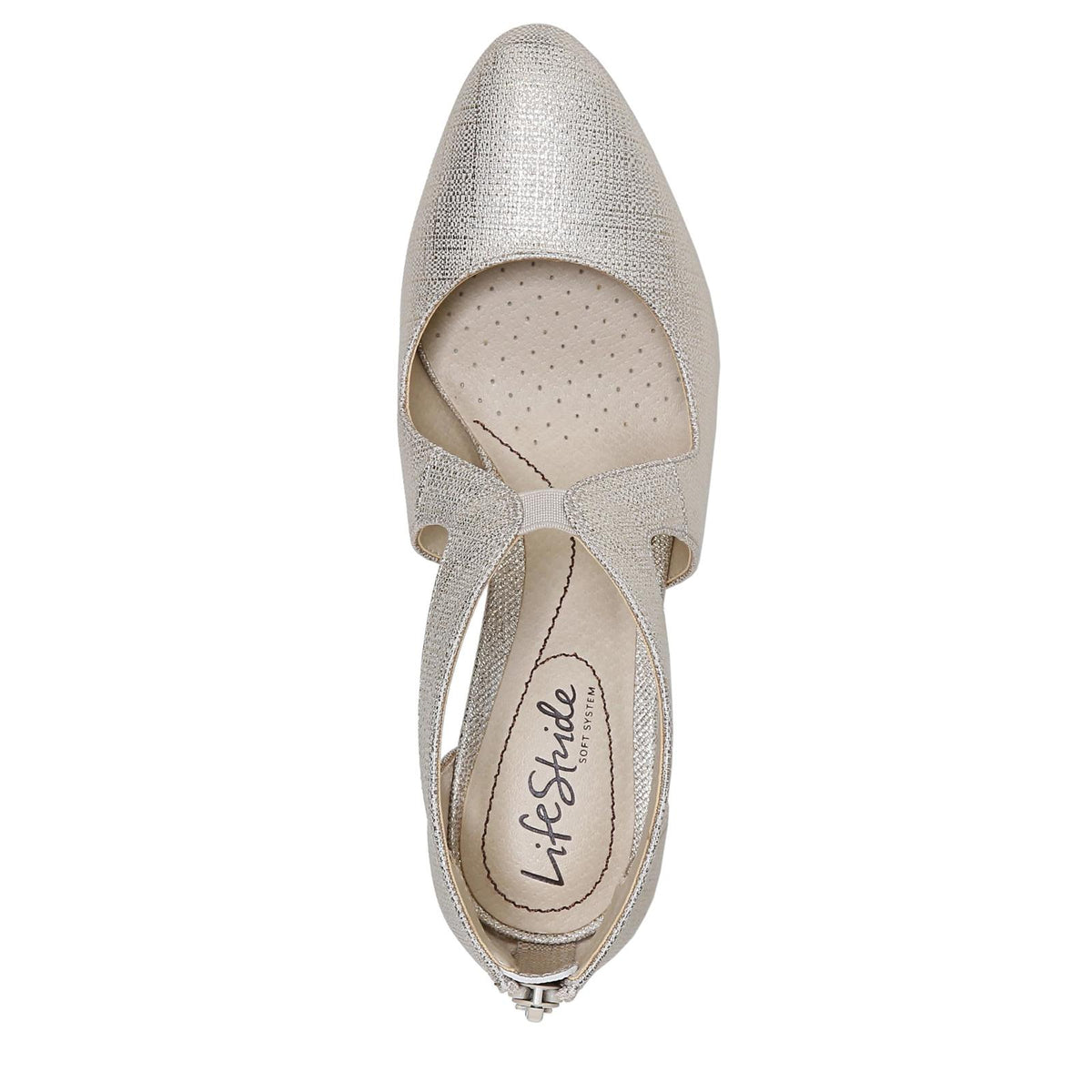 Lifestride Womens Giovanna 2 Pumps Platino, Gold, size 9