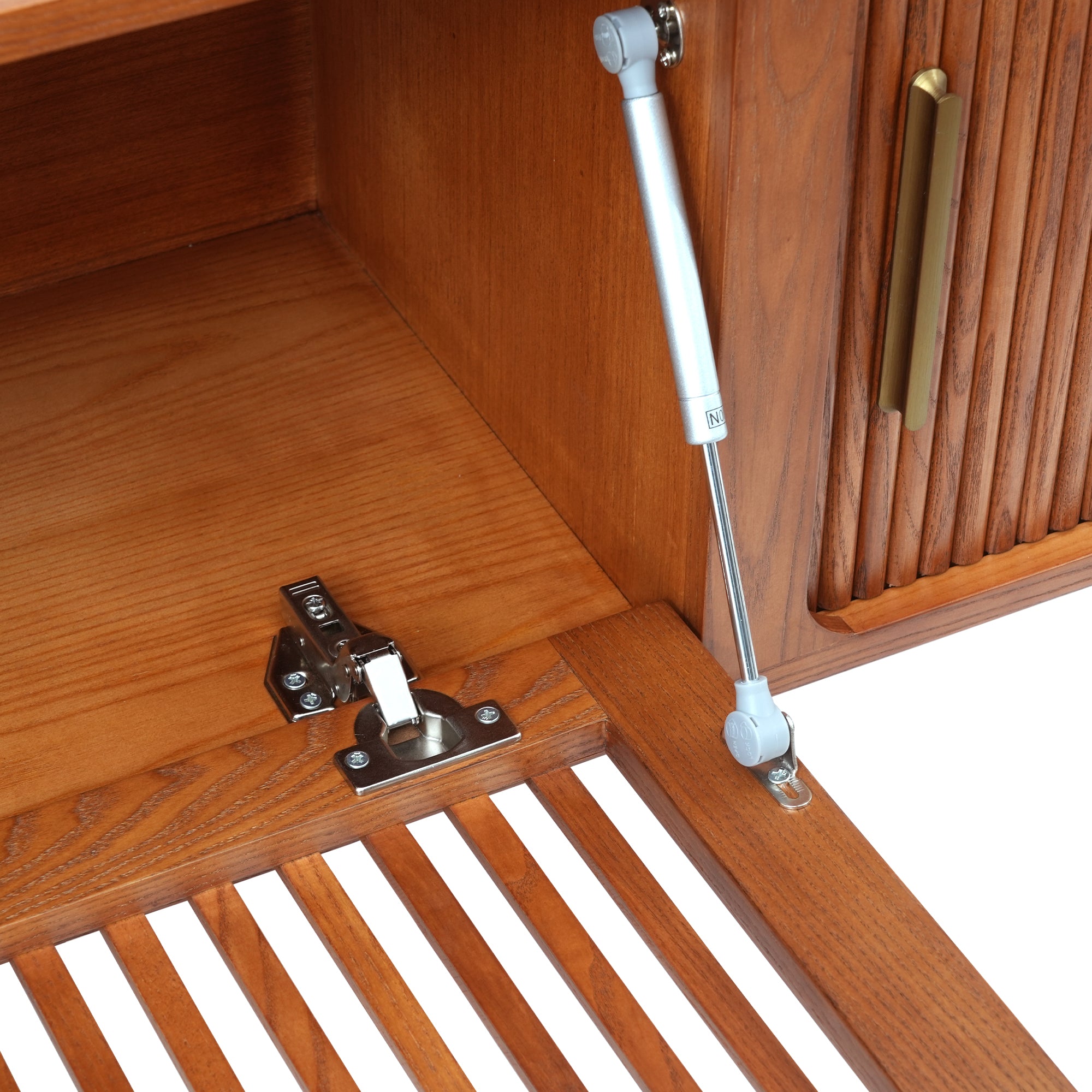 Linear Wood TV Stand