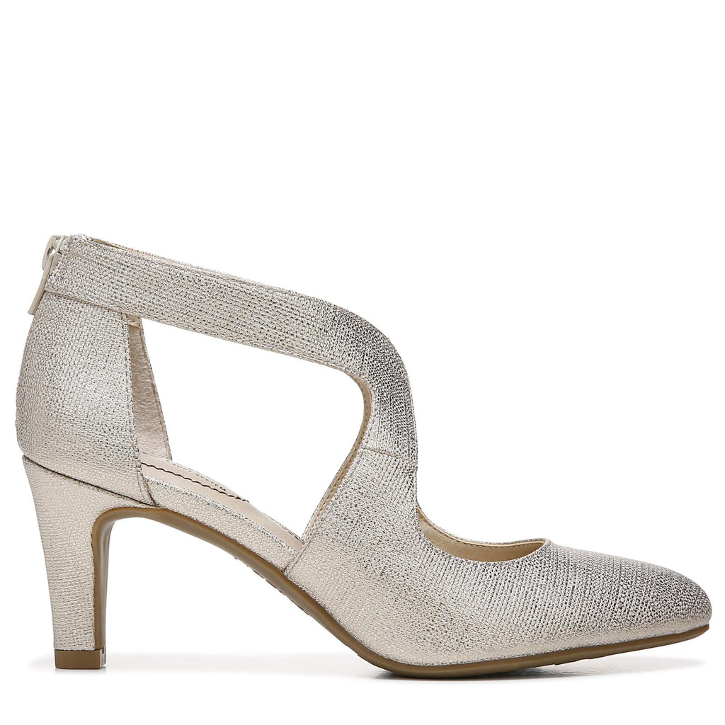 Lifestride Womens Giovanna 2 Pumps Platino, Gold, size 9