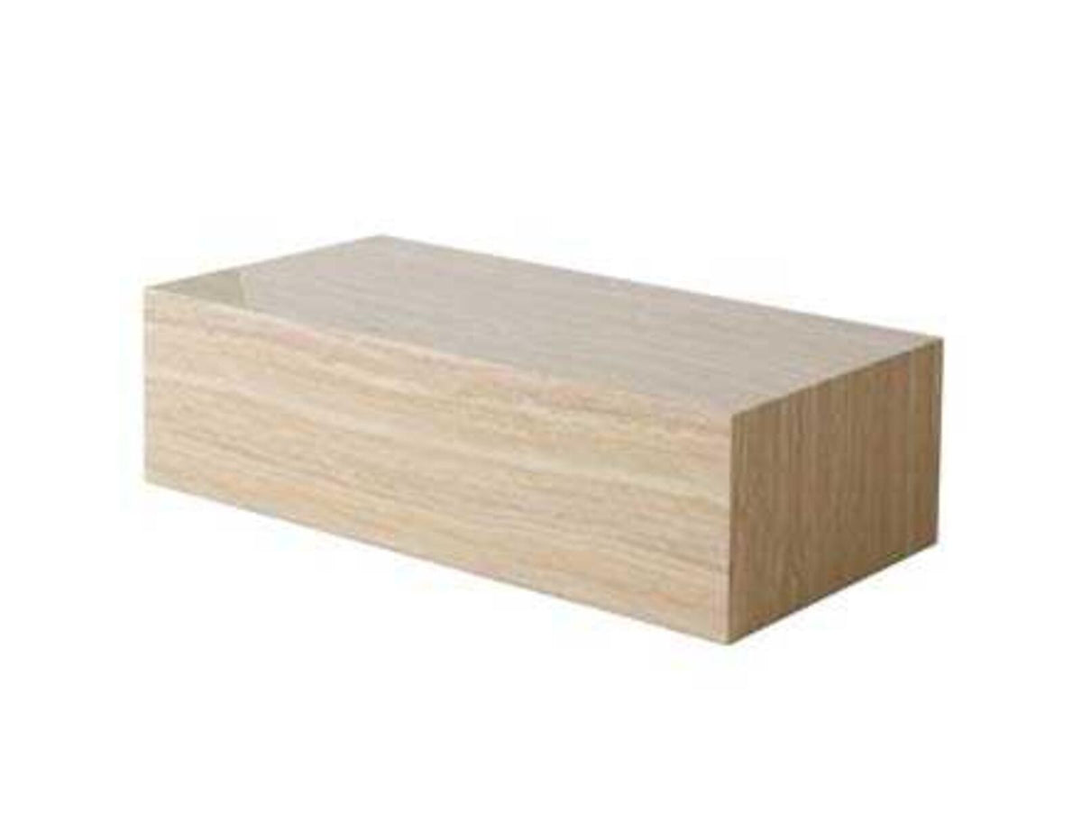 Monolith Travertine Coffee Table, Brand new