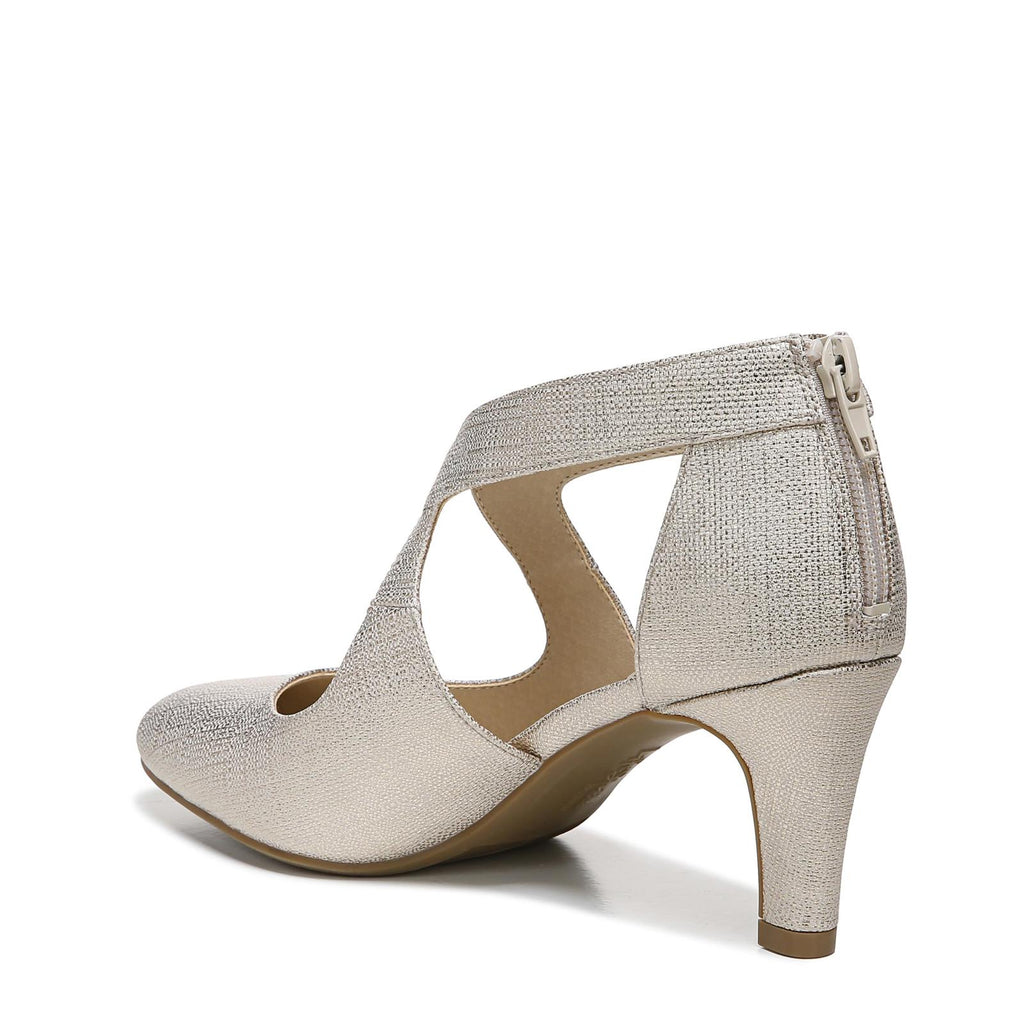 Lifestride Womens Giovanna 2 Pumps Platino, Gold, size 9