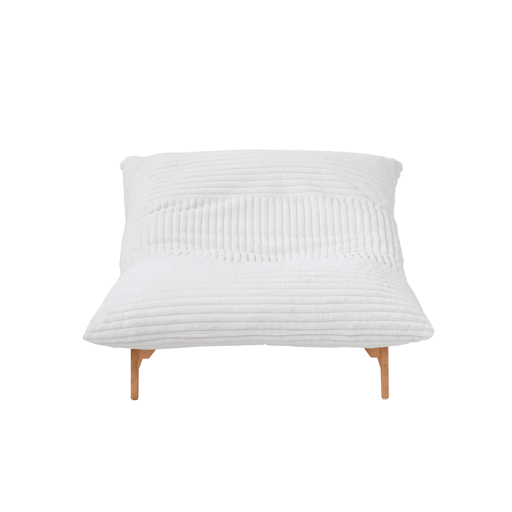 Accent Chair, Corduroy Arm Chair with Wood Frame - PDX Furnish