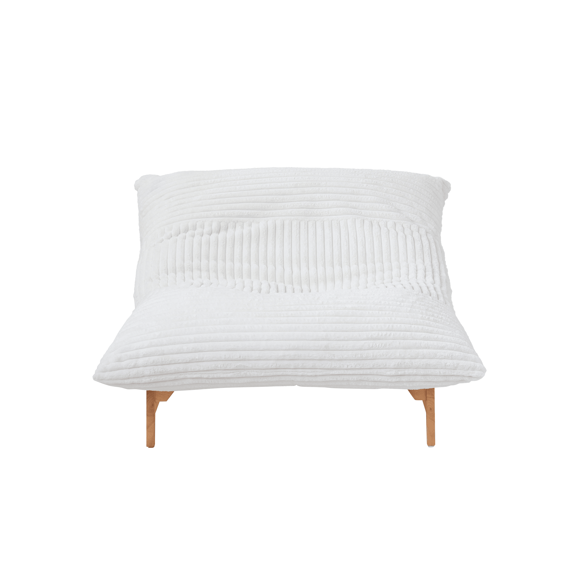 Accent Chair, Corduroy Arm Chair with Wood Frame - PDX Furnish