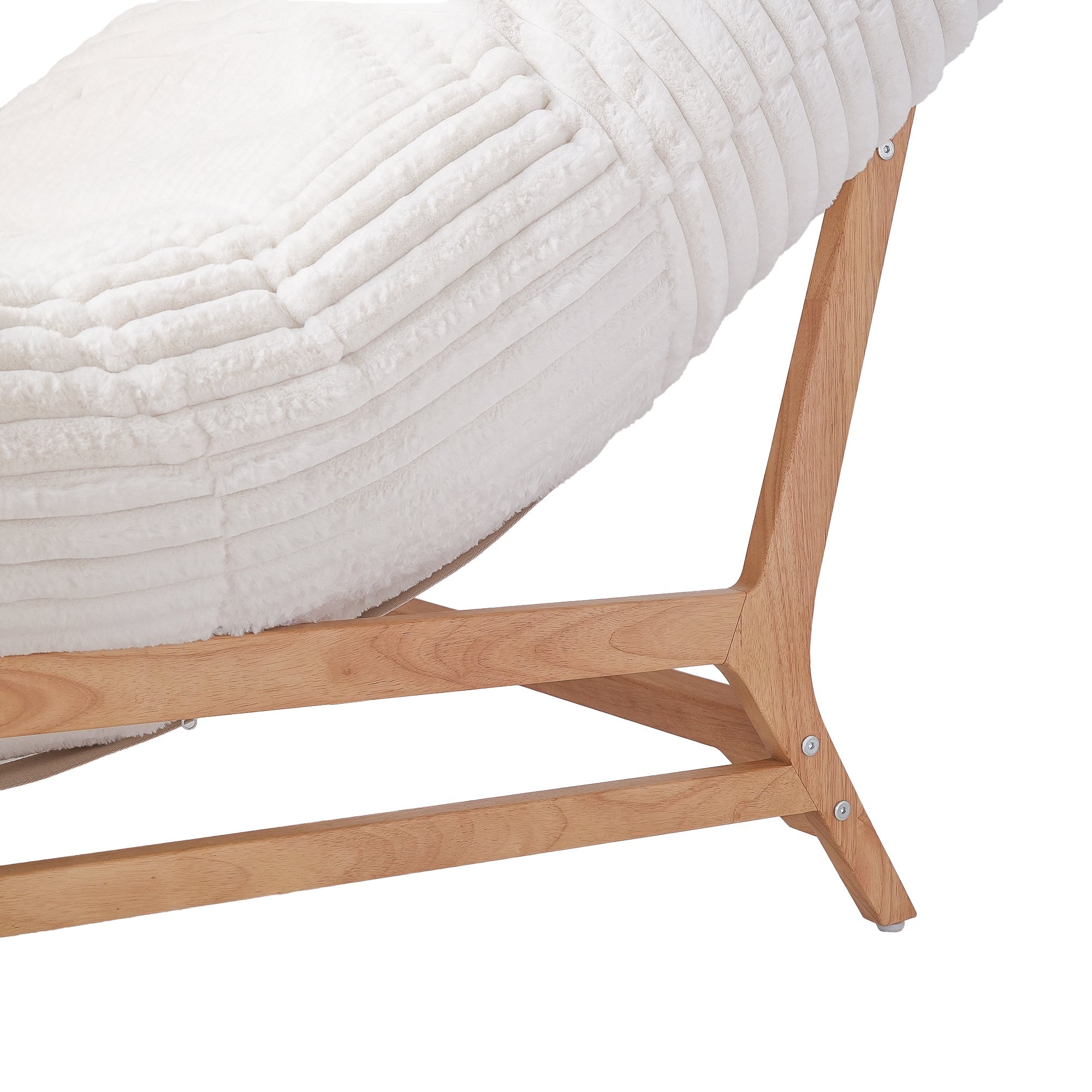 Accent Chair, Corduroy Arm Chair with Wood Frame - PDX Furnish