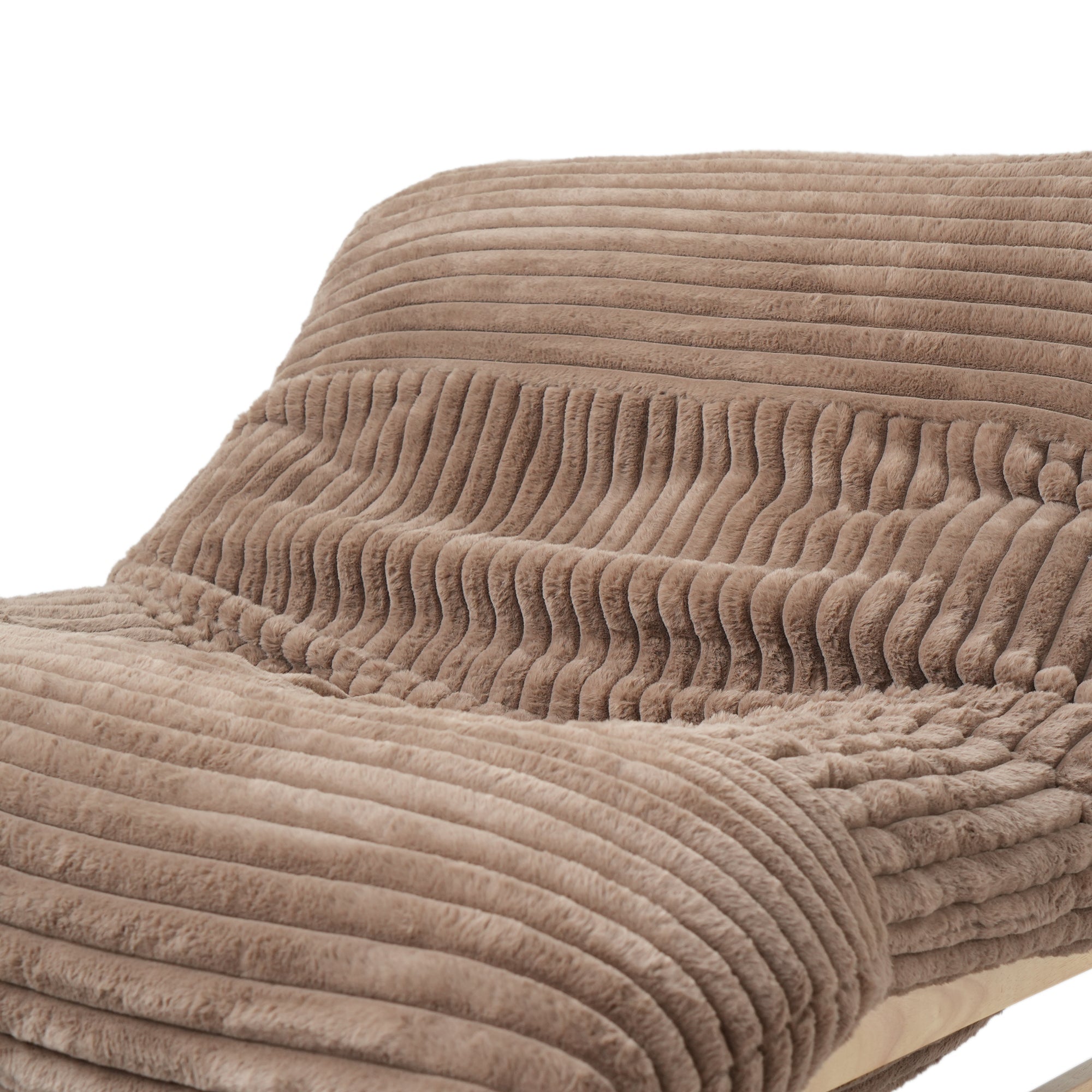 Accent Chair, Corduroy Arm Chair with Wood Frame - PDX Furnish
