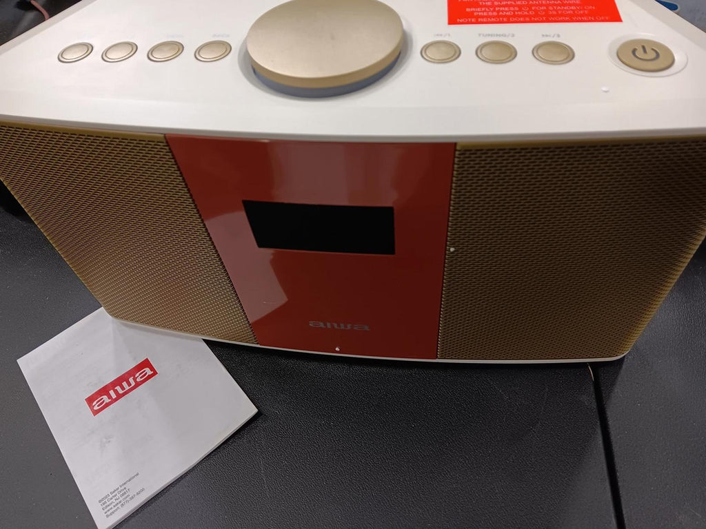 AIWA Exos-5 Wireless Speaker, Model: AI6008-PNKG, Pink Gold, Like New