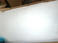 Upholstered Chenille armless Accent Chair, 41", White