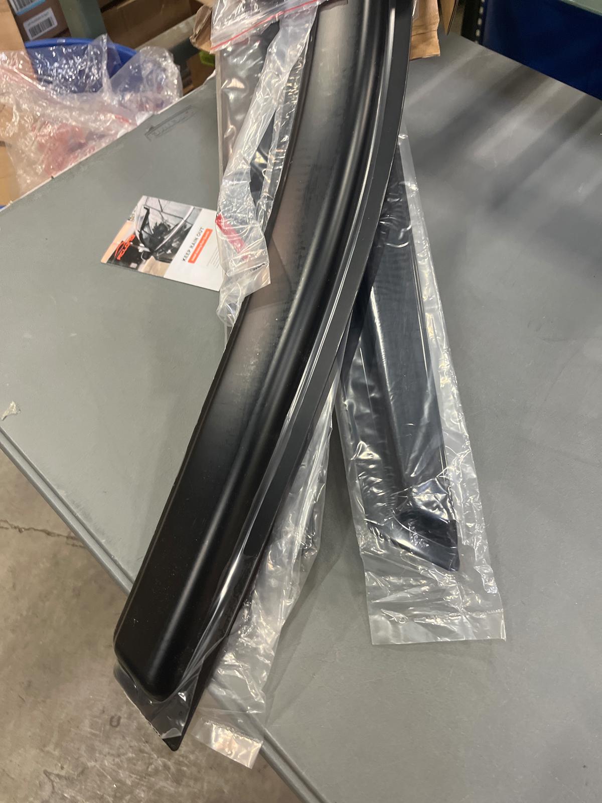 Tape-On Rain Guards Compatible with Chevrolet Trax MK2 2023+ Black