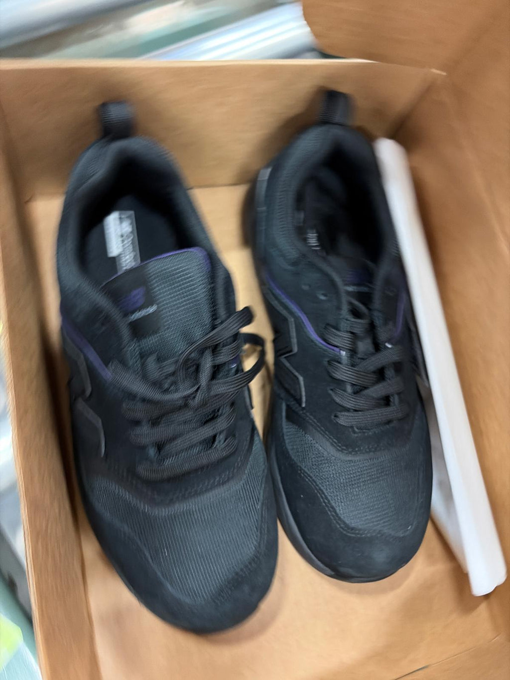 New Balance Elite SD10 Composite Toe Work Shoes, Women's 10, Black/purple
