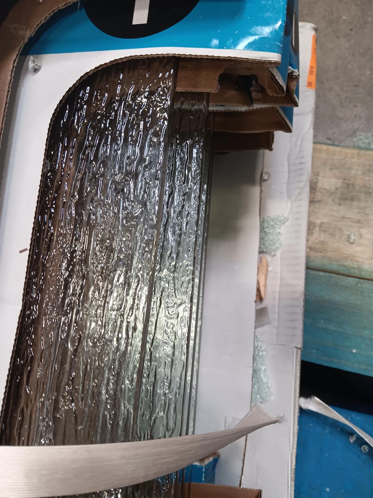 Frameless Pivoting Shower Door, 27.75 in X 63 in X 1/4 in