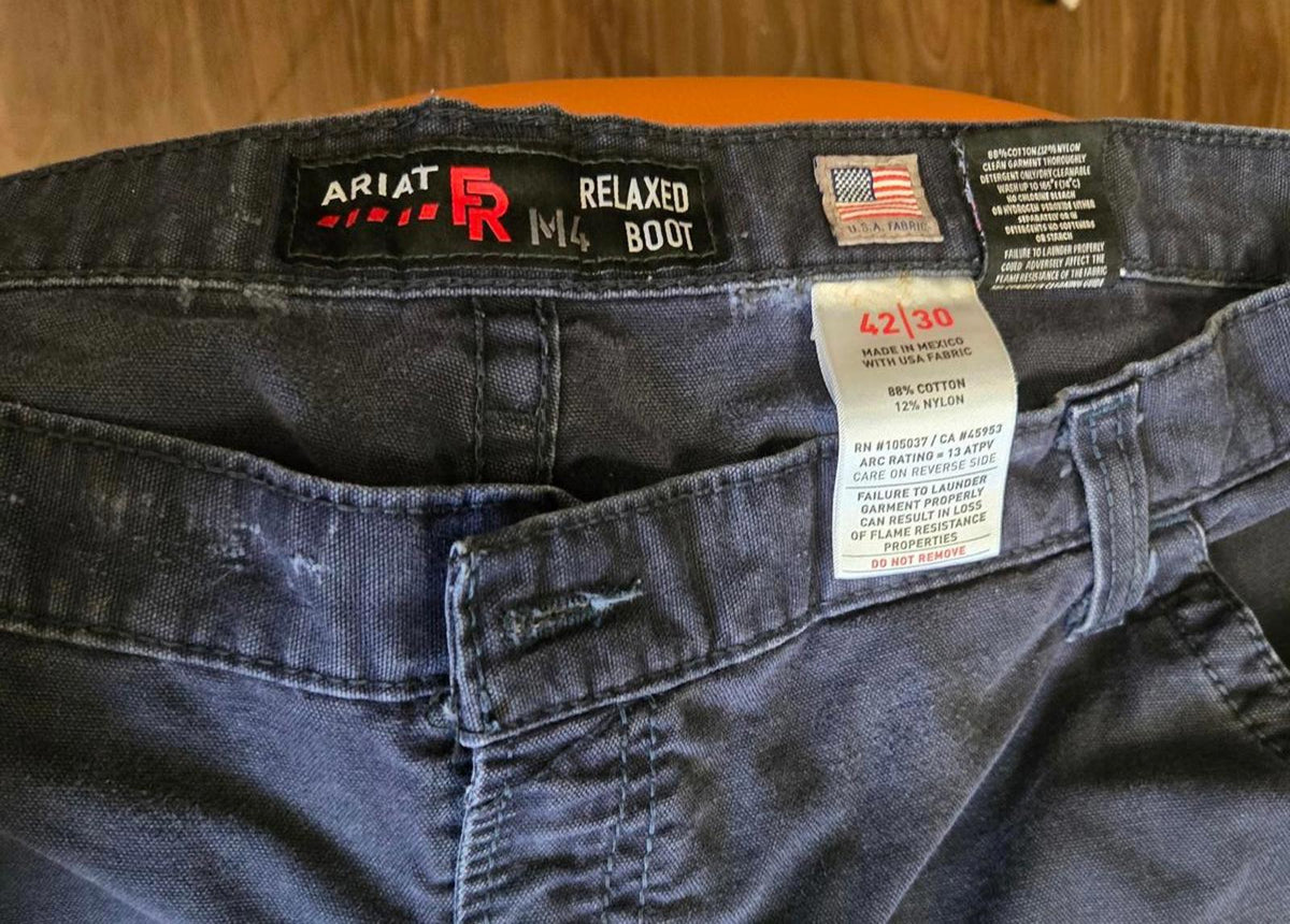 Ariat FR M4 low rise Workhorse Boot Cut Pants, 42x30
