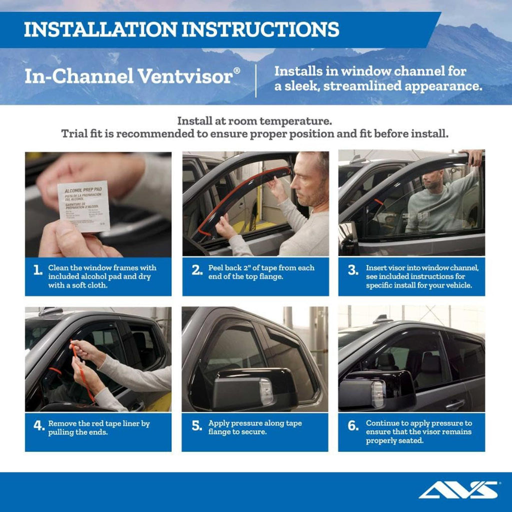 Auto Ventshade [AVS] in - Channel Rain Guards for 2022 - 2025 Nissan Frontier - PDX Furnish