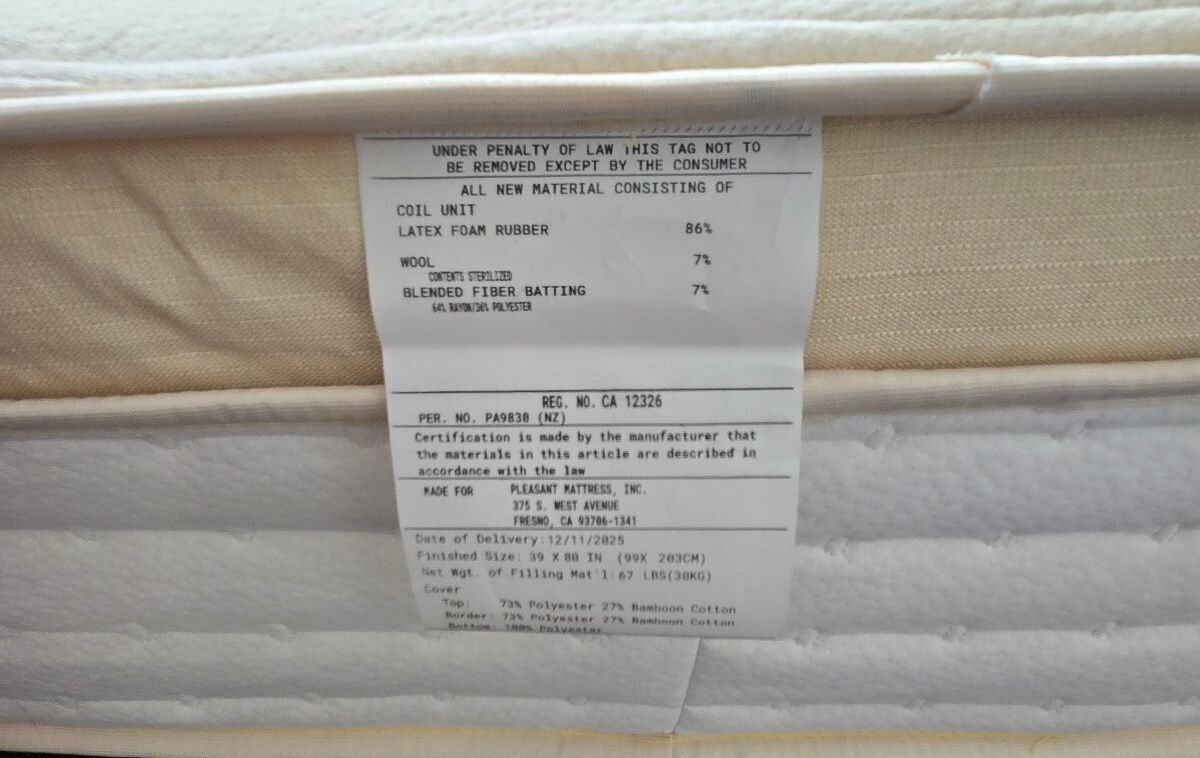 Awara Premier Luxury Hybrid mattress, Twin XL, Great Condition - PDX Furnish