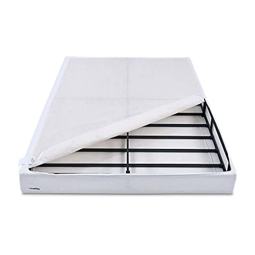 Basics Smart Box Spring Bed Base, 5 - Inch Mattress Foundation - Queen - PDX Furnish