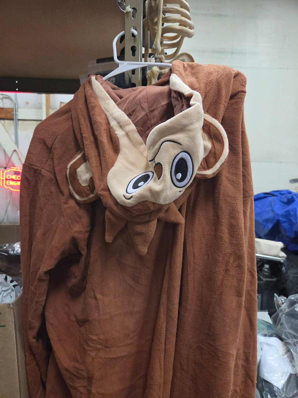 Spooktacular Creations Adult Unisex Plush Monkey Hooded Costume (Large)