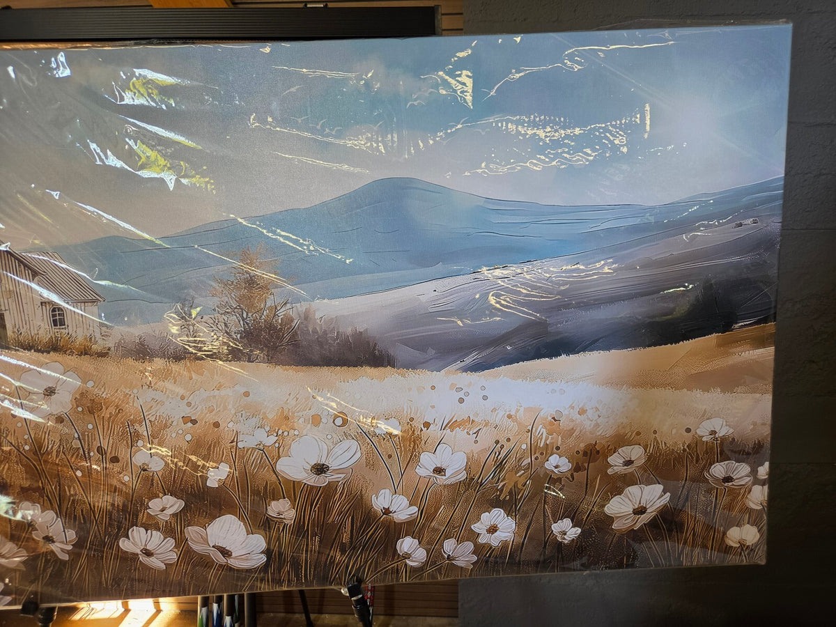 Farmhouse Canvas Art, 58 x 29, Brand New