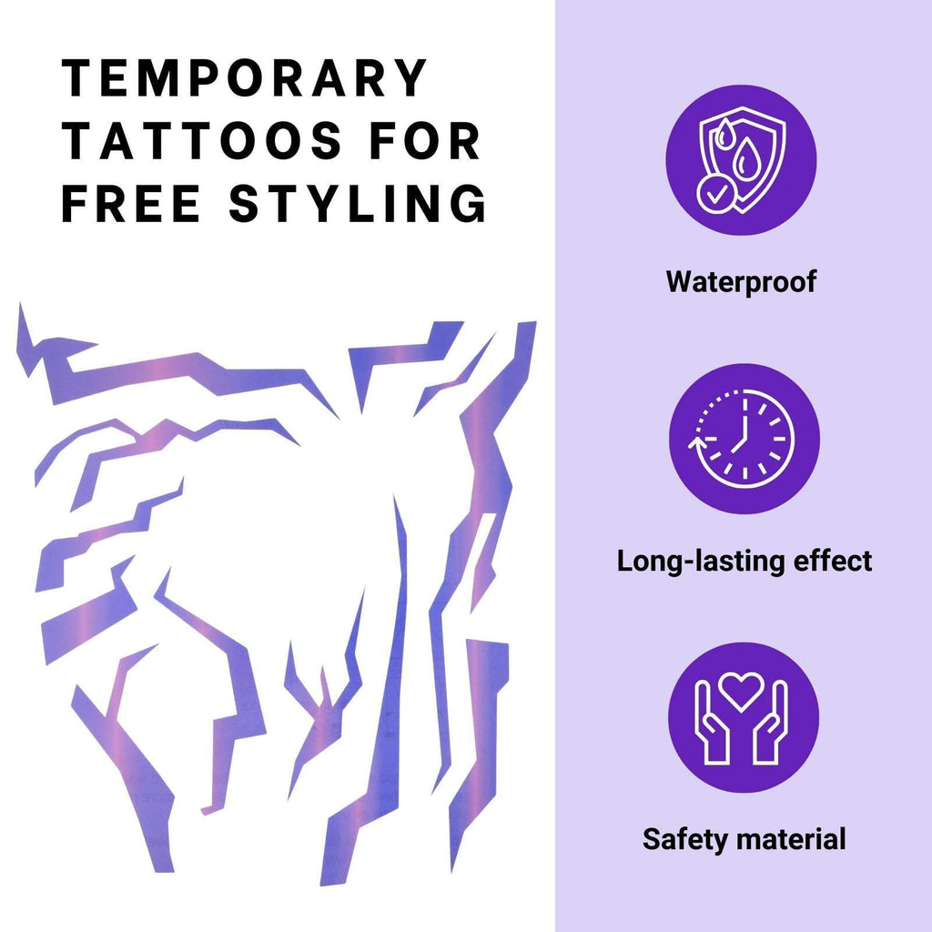 Face Tattoos for costumes and cosplay, FREE SHIPPING