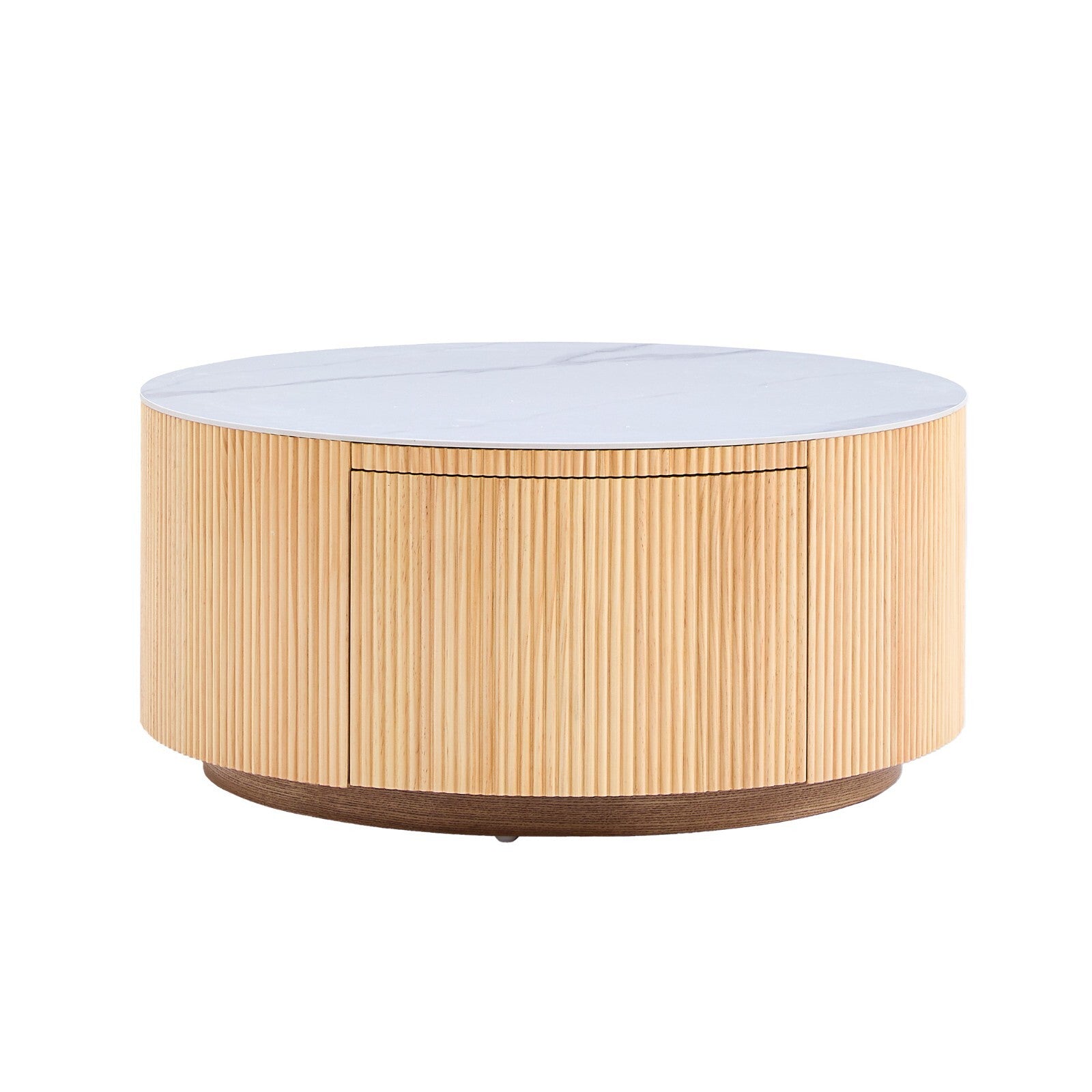 Scandi Round Sintered Stone Coffee Table, BRAND NEW!