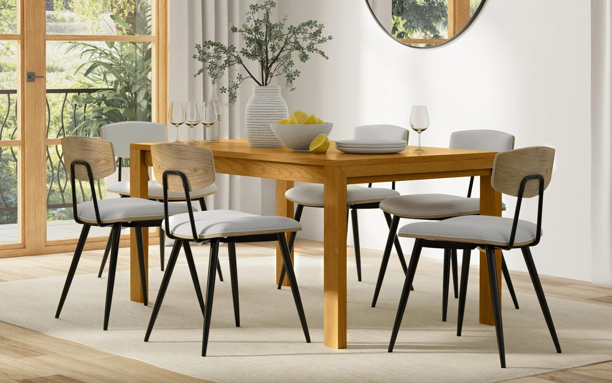 Simpli Home Wilson 60" Oak Rectangular Dining Table – Brand New In Box