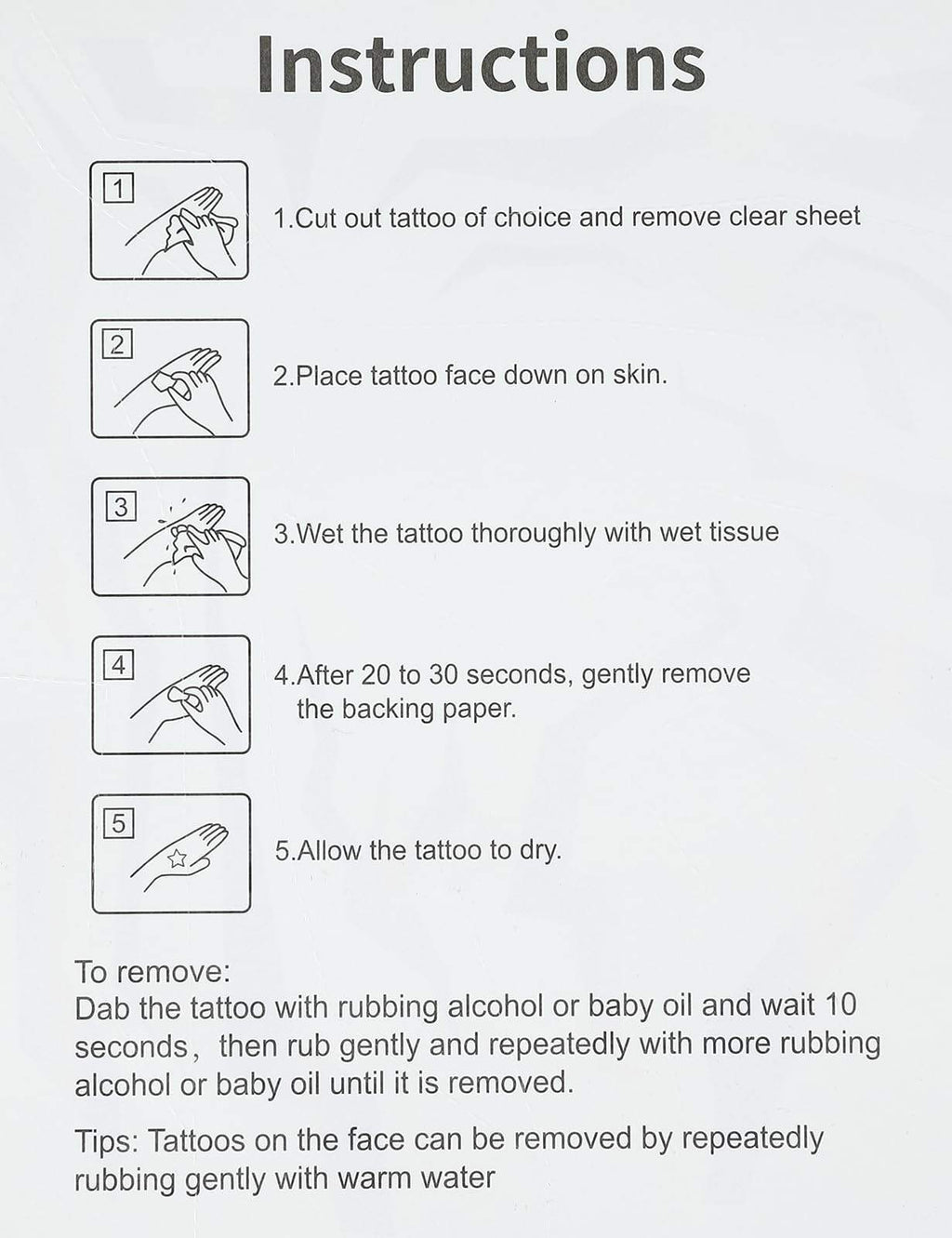 Face Tattoos for costumes and cosplay, FREE SHIPPING
