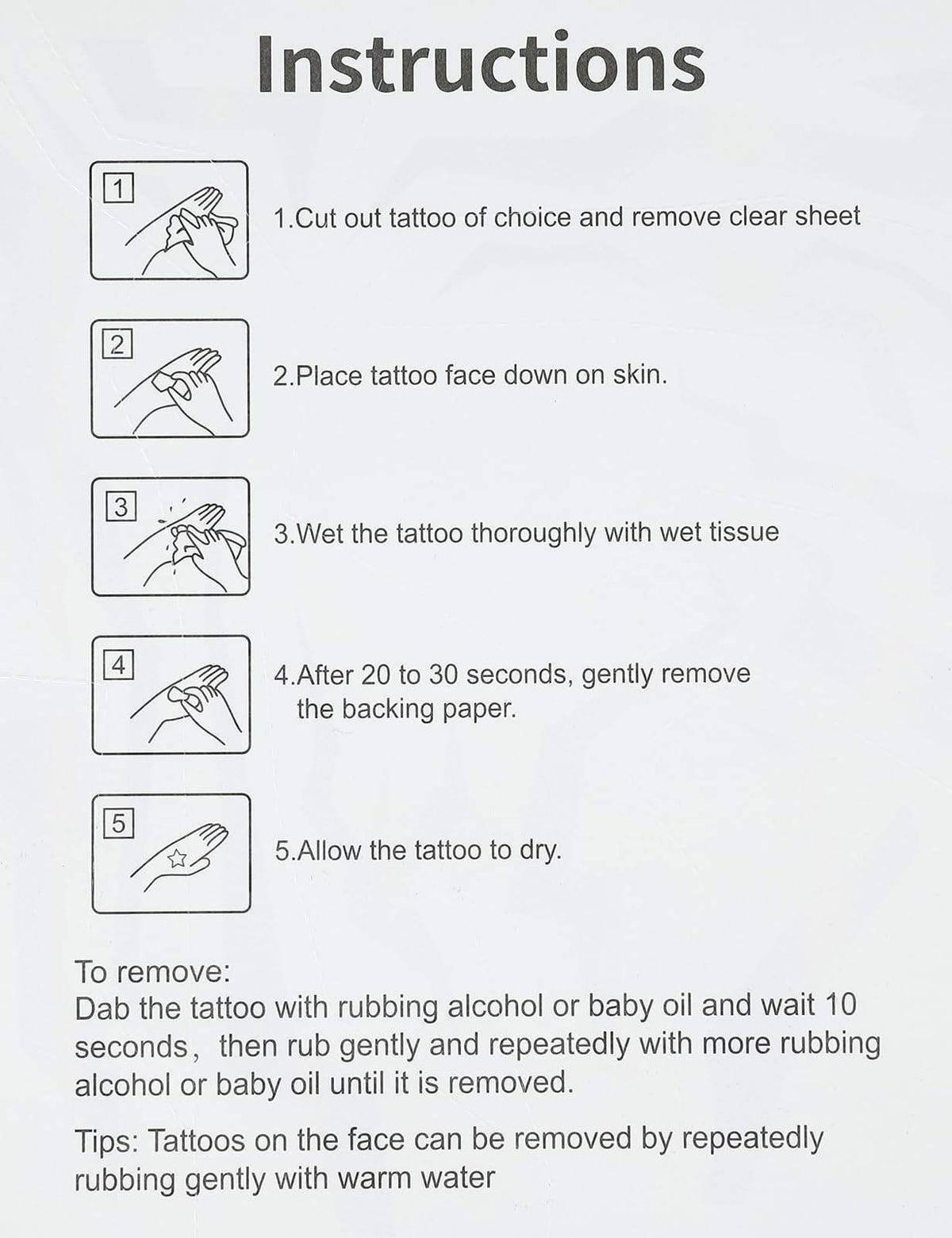 Face Tattoos for costumes and cosplay, FREE SHIPPING