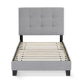 Furinno Laval Button Tufted Upholstered Twin XL Platform Bed Frame – NEW