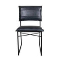 2 x 17 Stories Side Chair, Genuine Leather in Brown