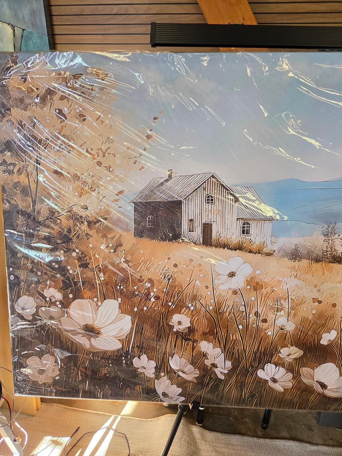 Farmhouse Canvas Art, 58 x 29, Brand New