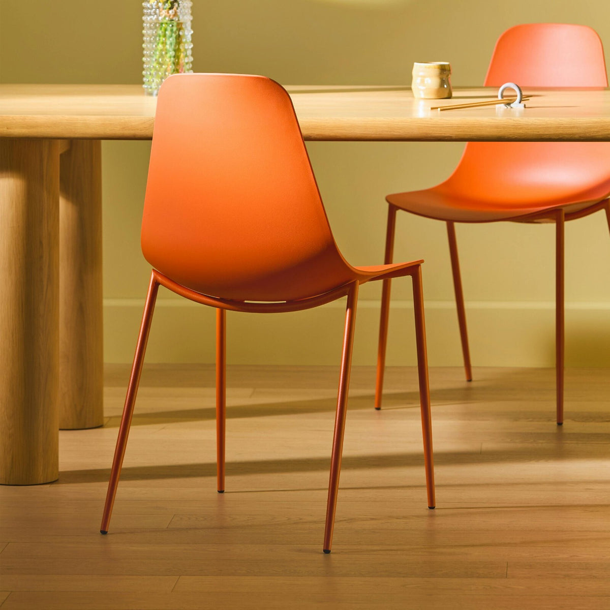 Article Svelti Dining Chair - Begonia Orange, 6 available, Brand new!