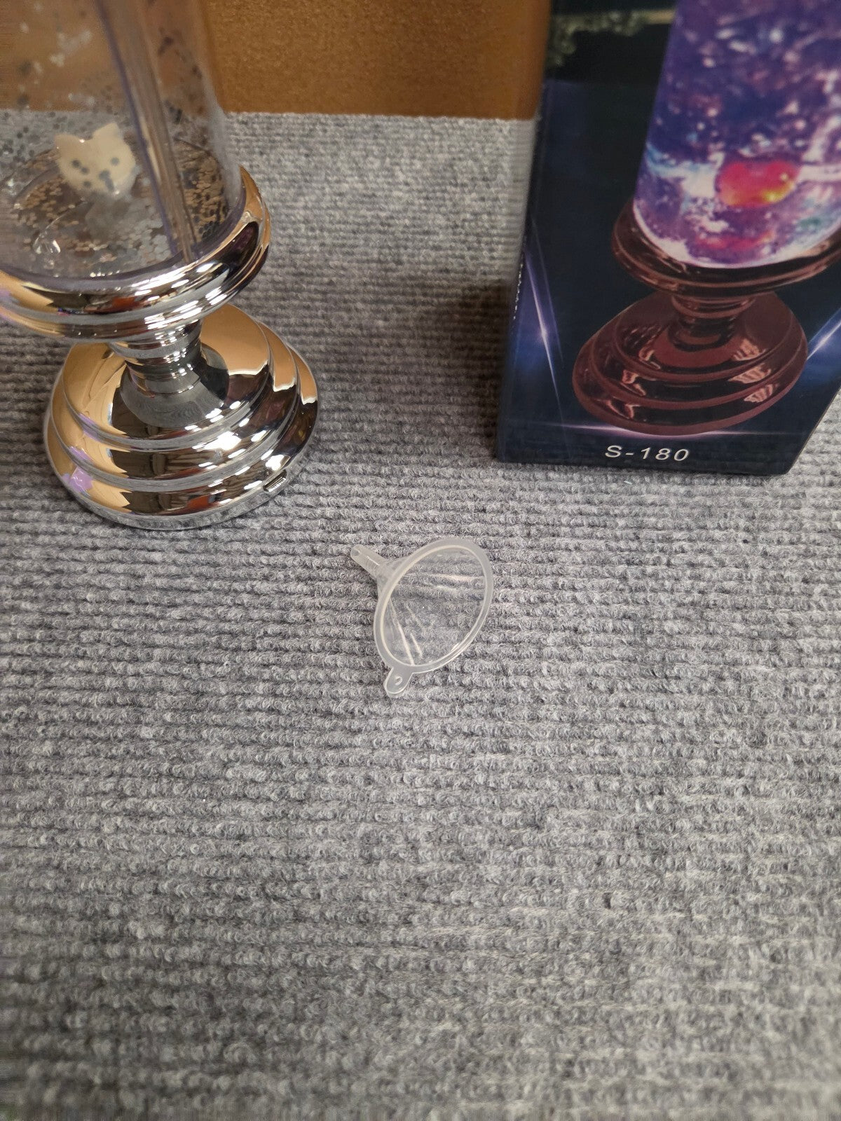 Romantica LED Swirling Glitter Water Candle – USB Rechargeable Mood Light