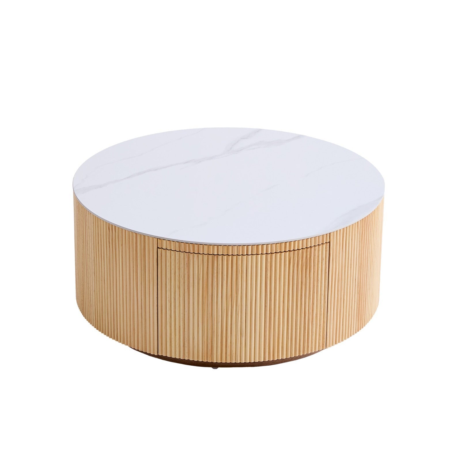 Scandi Round Sintered Stone Coffee Table, BRAND NEW!
