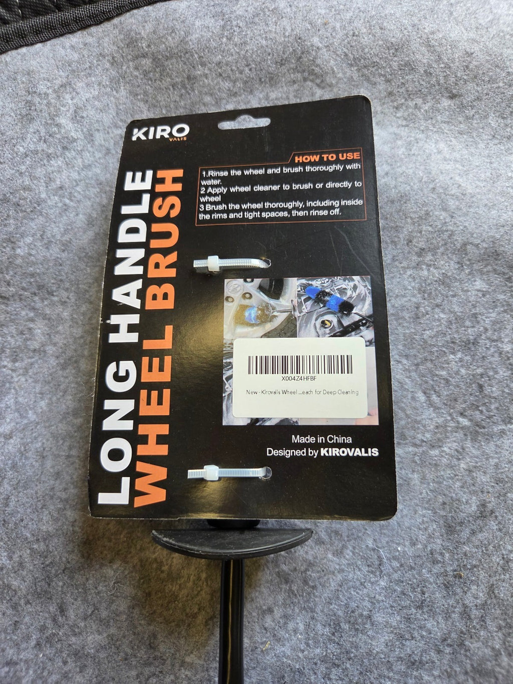 Kirovalis Wheel & Tire Brush, 18“ Soft Bristle